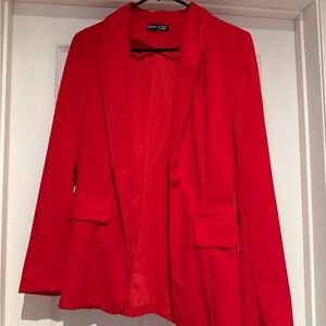 New York & Company Vibrant Red Blazer
